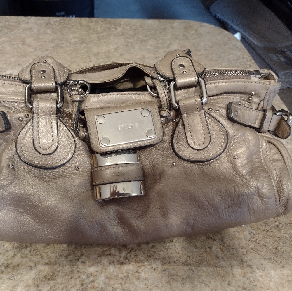 Chloe hobo leather bag